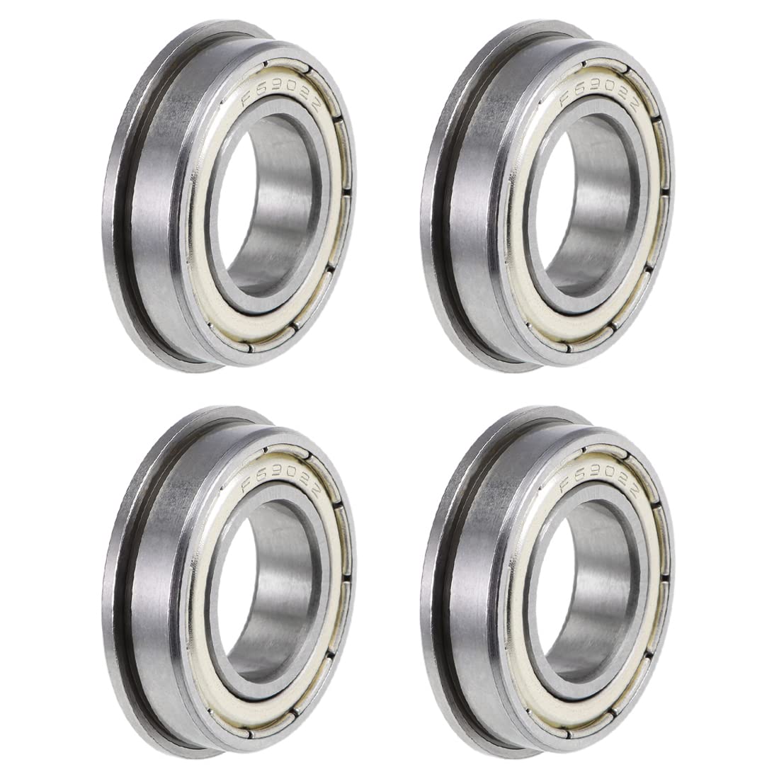 uxcell F6902ZZ Flanged Ball Bearings 15mm X 28mm X 7mm Shielded